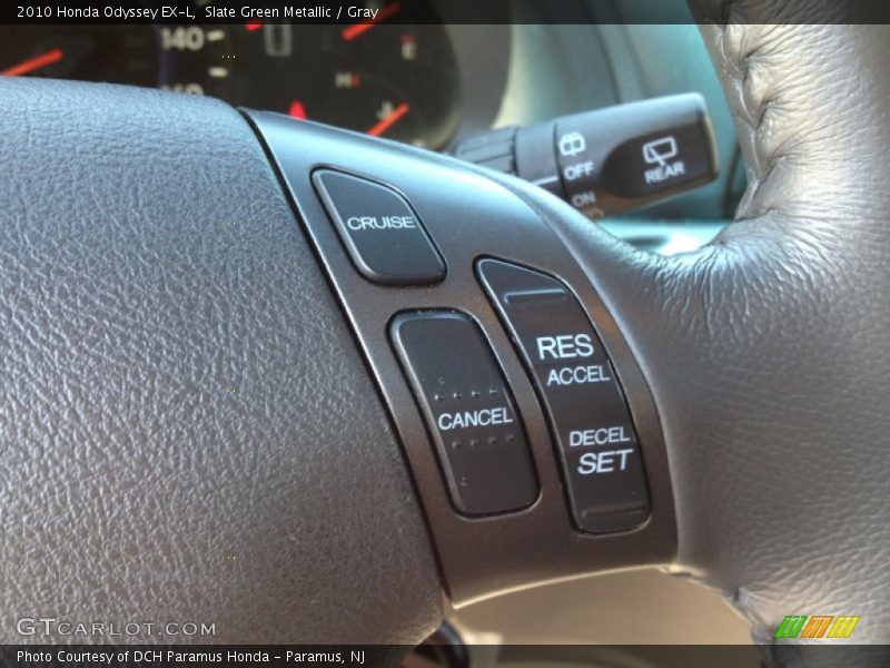 Slate Green Metallic / Gray 2010 Honda Odyssey EX-L