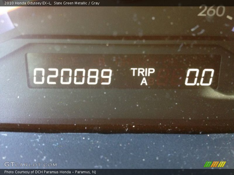 Slate Green Metallic / Gray 2010 Honda Odyssey EX-L