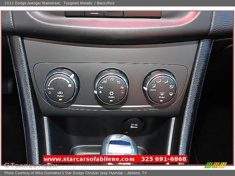 Tungsten Metallic / Black/Red 2011 Dodge Avenger Mainstreet