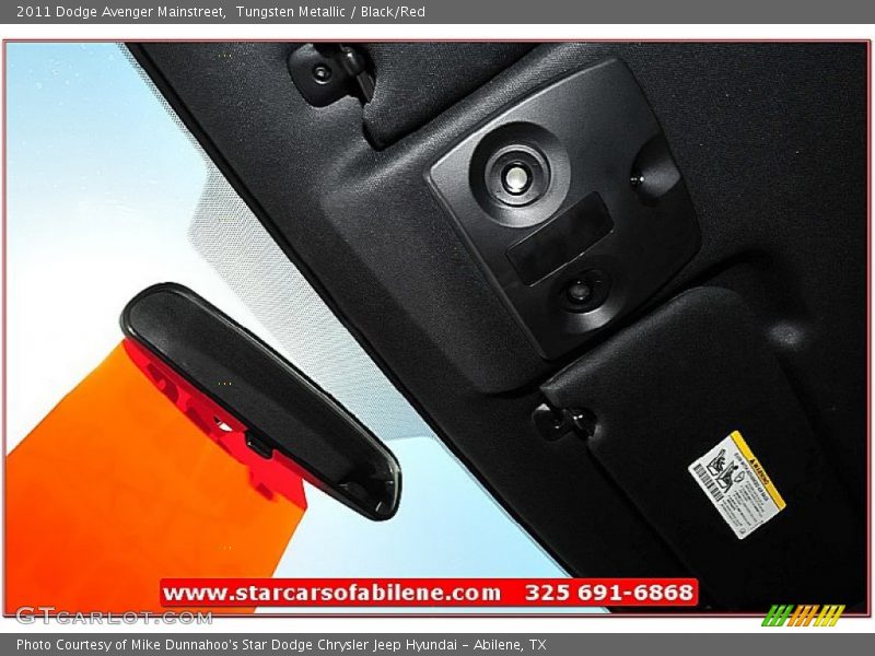 Tungsten Metallic / Black/Red 2011 Dodge Avenger Mainstreet