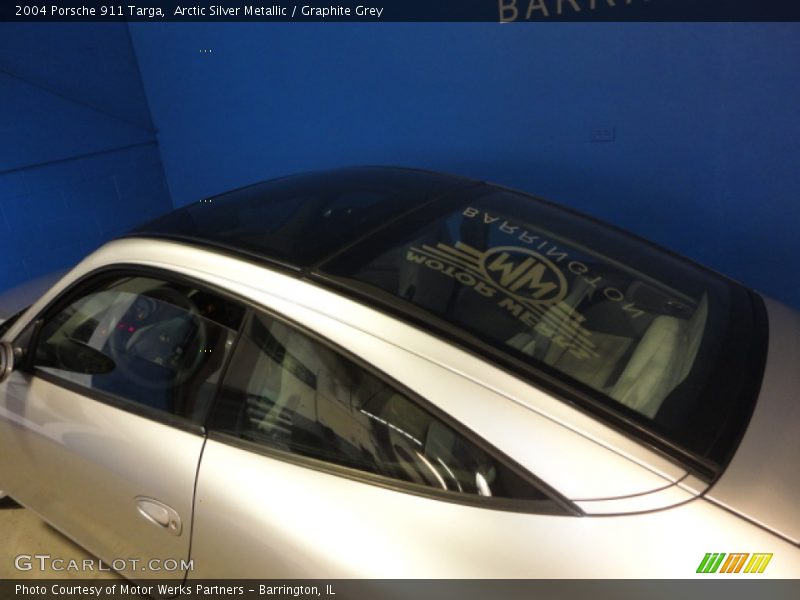 Arctic Silver Metallic / Graphite Grey 2004 Porsche 911 Targa