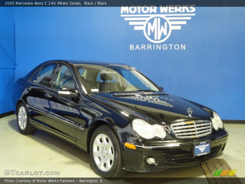 Black / Black 2005 Mercedes-Benz C 240 4Matic Sedan