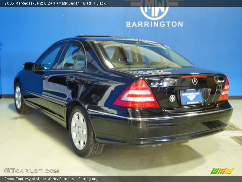 Black / Black 2005 Mercedes-Benz C 240 4Matic Sedan