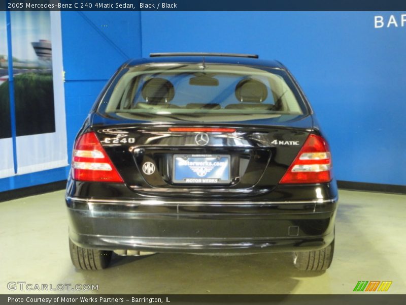 Black / Black 2005 Mercedes-Benz C 240 4Matic Sedan