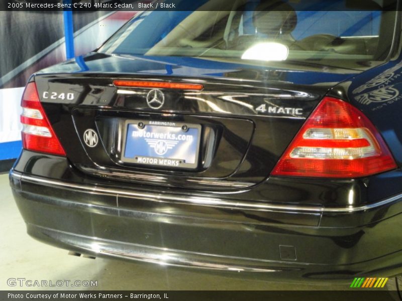 Black / Black 2005 Mercedes-Benz C 240 4Matic Sedan