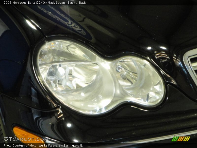 Black / Black 2005 Mercedes-Benz C 240 4Matic Sedan