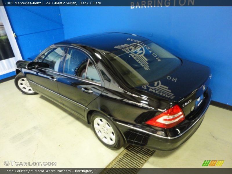 Black / Black 2005 Mercedes-Benz C 240 4Matic Sedan
