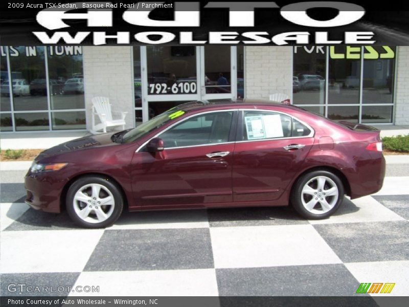 Basque Red Pearl / Parchment 2009 Acura TSX Sedan