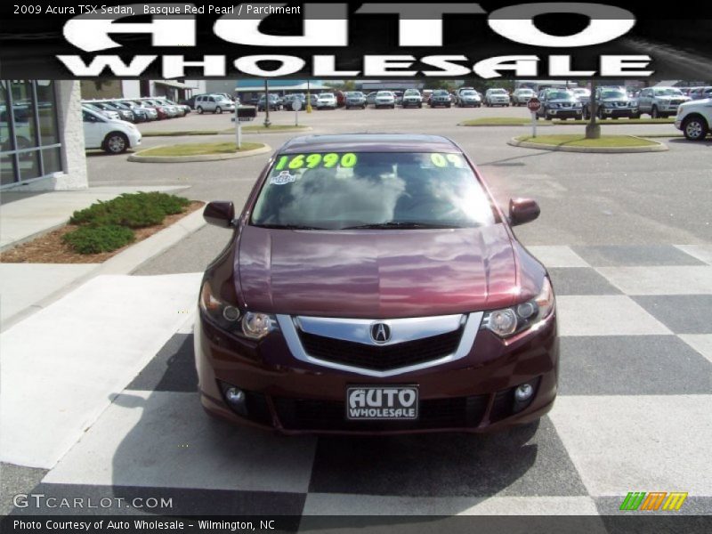 Basque Red Pearl / Parchment 2009 Acura TSX Sedan