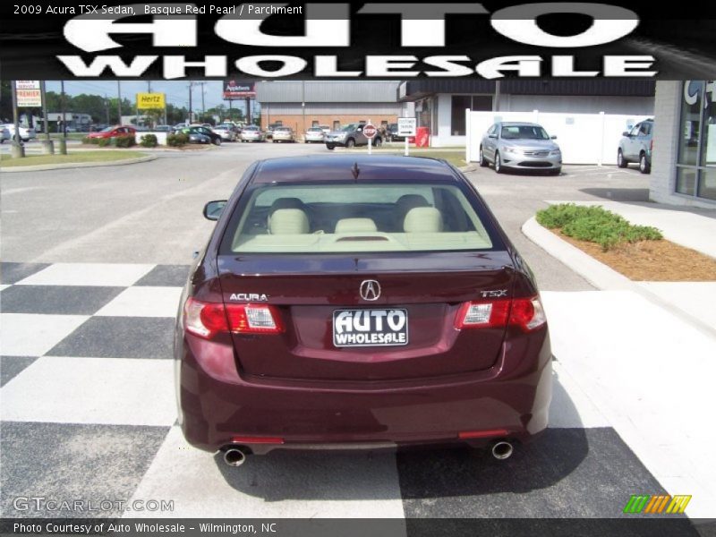 Basque Red Pearl / Parchment 2009 Acura TSX Sedan