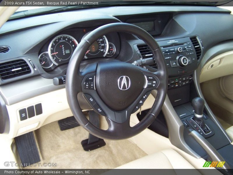 Basque Red Pearl / Parchment 2009 Acura TSX Sedan