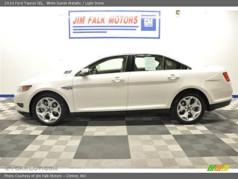 White Suede Metallic / Light Stone 2010 Ford Taurus SEL
