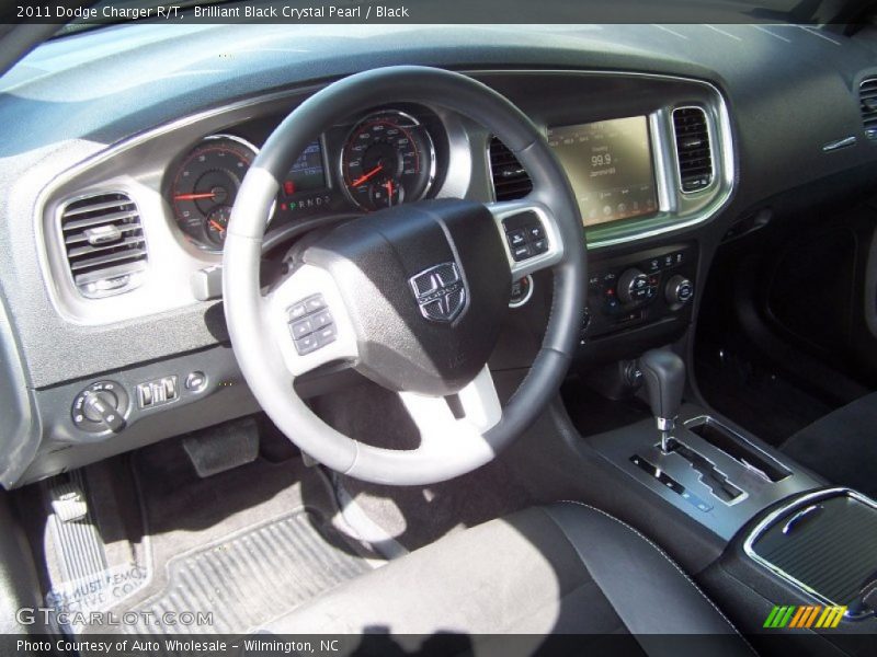 Brilliant Black Crystal Pearl / Black 2011 Dodge Charger R/T