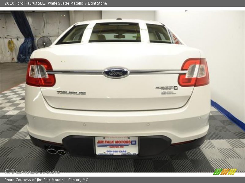 White Suede Metallic / Light Stone 2010 Ford Taurus SEL