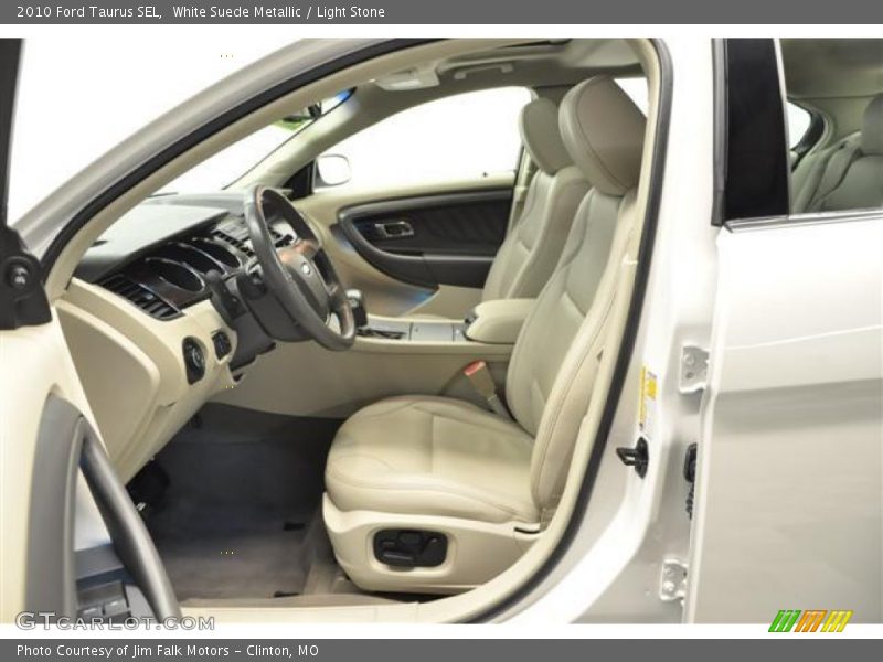 White Suede Metallic / Light Stone 2010 Ford Taurus SEL