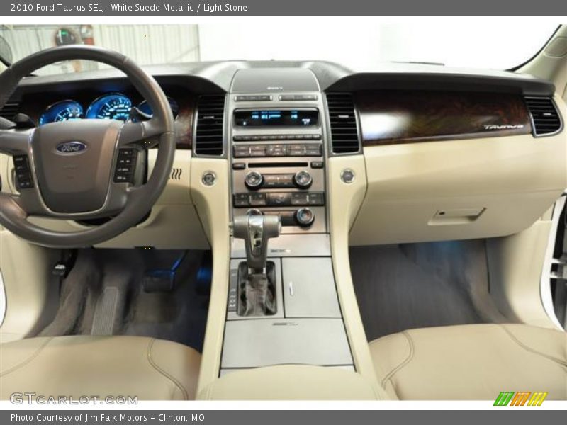 White Suede Metallic / Light Stone 2010 Ford Taurus SEL
