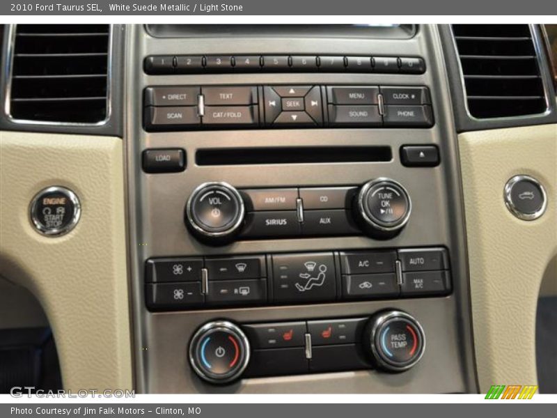 White Suede Metallic / Light Stone 2010 Ford Taurus SEL