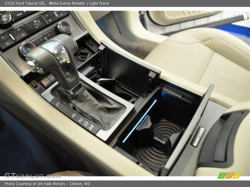 White Suede Metallic / Light Stone 2010 Ford Taurus SEL