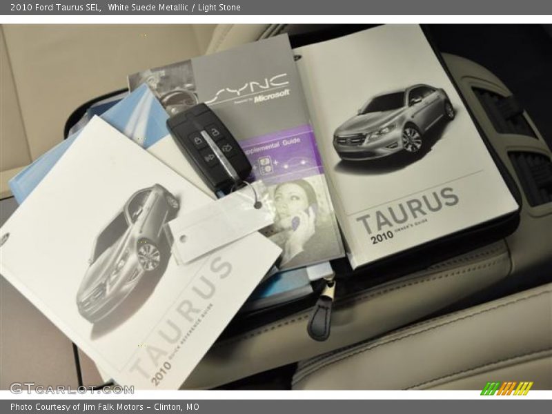 White Suede Metallic / Light Stone 2010 Ford Taurus SEL