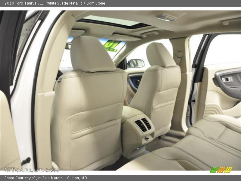 White Suede Metallic / Light Stone 2010 Ford Taurus SEL