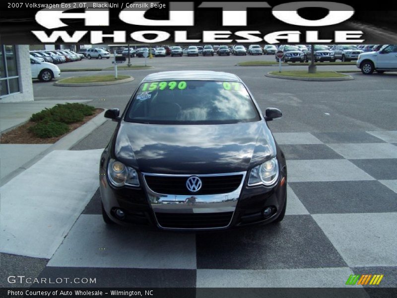 Black Uni / Cornsilk Beige 2007 Volkswagen Eos 2.0T