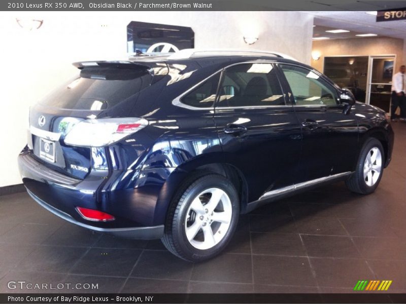 Obsidian Black / Parchment/Brown Walnut 2010 Lexus RX 350 AWD