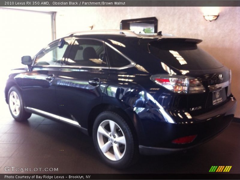 Obsidian Black / Parchment/Brown Walnut 2010 Lexus RX 350 AWD