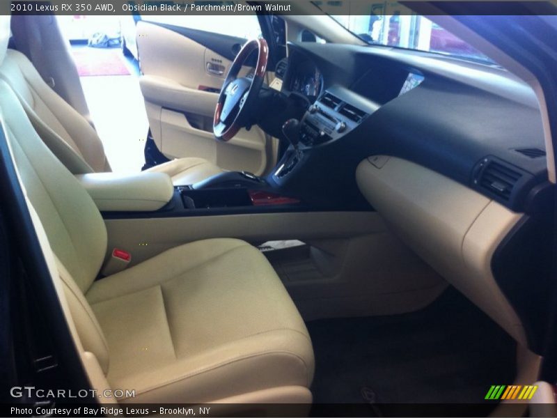 Obsidian Black / Parchment/Brown Walnut 2010 Lexus RX 350 AWD