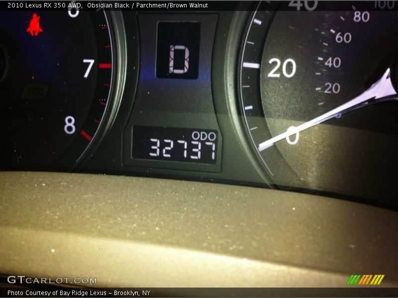 Obsidian Black / Parchment/Brown Walnut 2010 Lexus RX 350 AWD