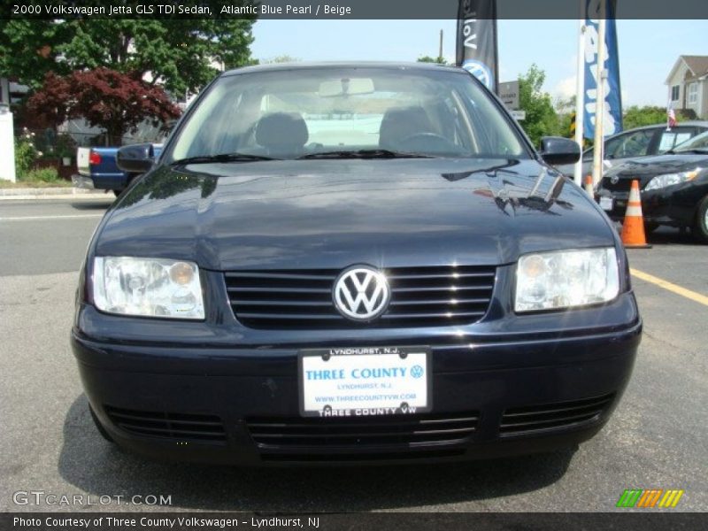 Atlantic Blue Pearl / Beige 2000 Volkswagen Jetta GLS TDI Sedan