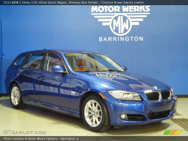 Montego Blue Metallic / Chestnut Brown Dakota Leather 2010 BMW 3 Series 328i xDrive Sports Wagon