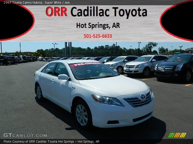 Super White / Ash 2007 Toyota Camry Hybrid