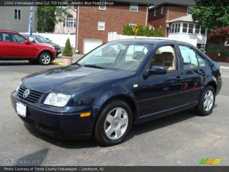 Atlantic Blue Pearl / Beige 2000 Volkswagen Jetta GLS TDI Sedan