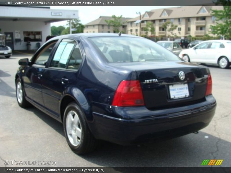 Atlantic Blue Pearl / Beige 2000 Volkswagen Jetta GLS TDI Sedan