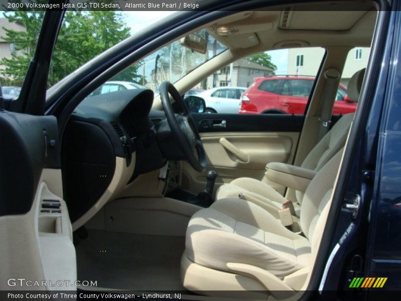 Atlantic Blue Pearl / Beige 2000 Volkswagen Jetta GLS TDI Sedan