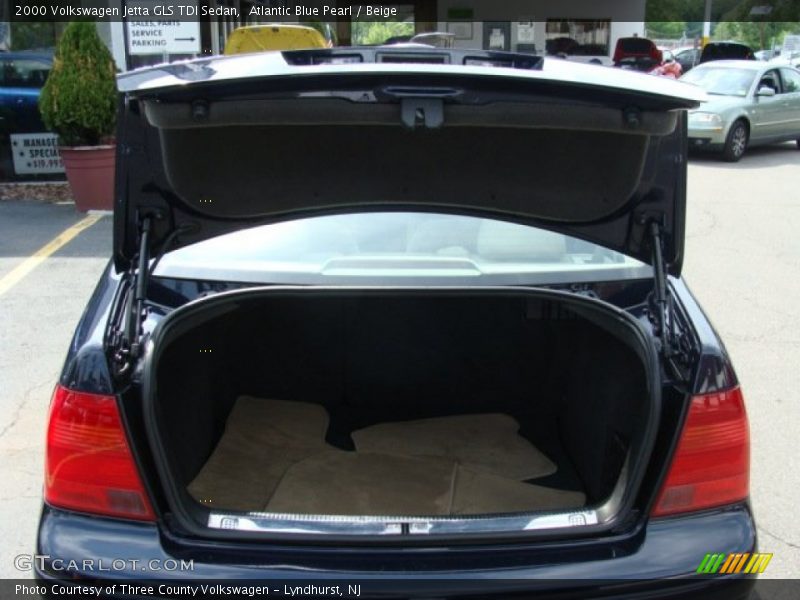  2000 Jetta GLS TDI Sedan Trunk
