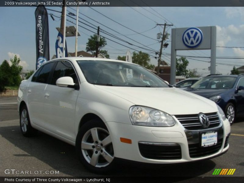 Candy White / Anthracite 2009 Volkswagen Jetta SE Sedan