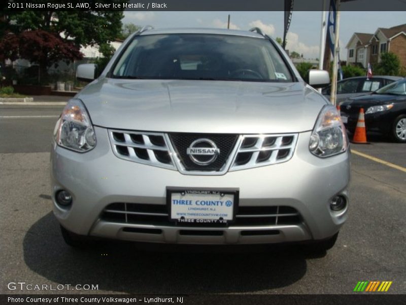 Silver Ice Metallic / Black 2011 Nissan Rogue SL AWD