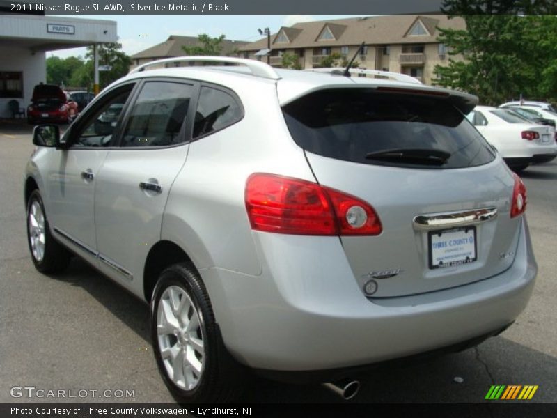 Silver Ice Metallic / Black 2011 Nissan Rogue SL AWD