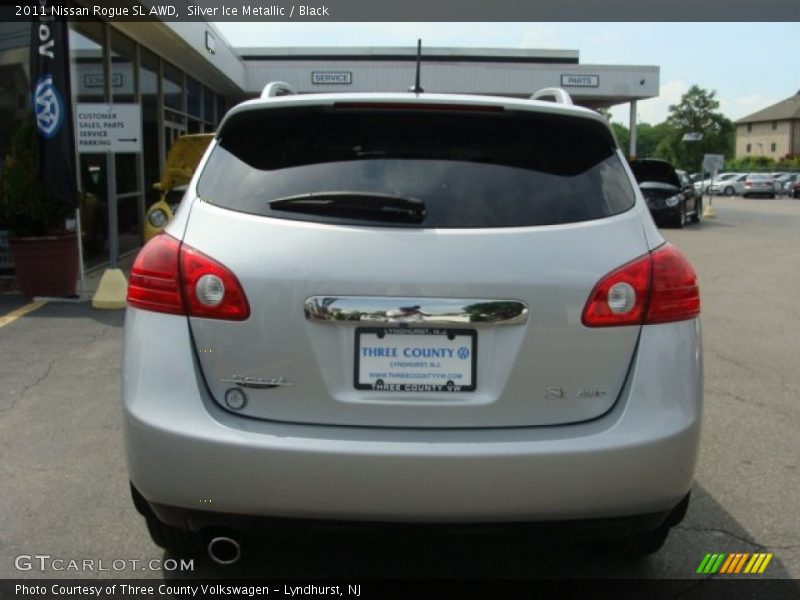Silver Ice Metallic / Black 2011 Nissan Rogue SL AWD