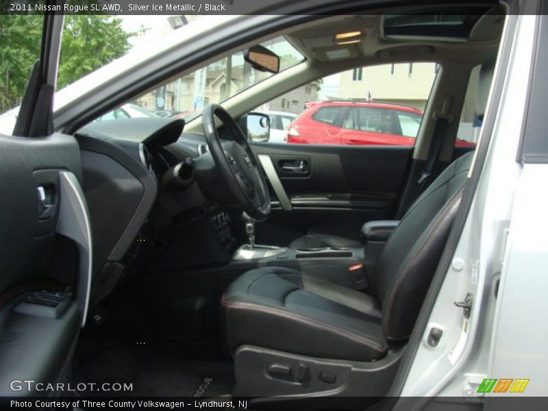 Silver Ice Metallic / Black 2011 Nissan Rogue SL AWD