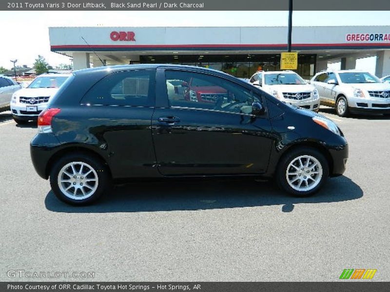 Black Sand Pearl / Dark Charcoal 2011 Toyota Yaris 3 Door Liftback