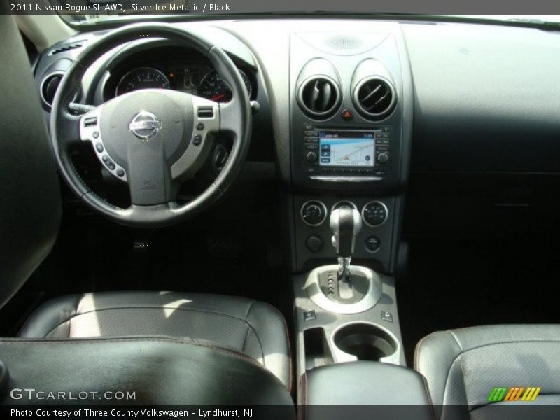 Silver Ice Metallic / Black 2011 Nissan Rogue SL AWD