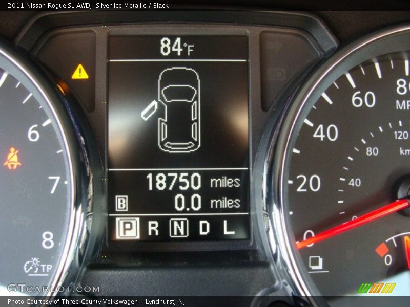 Silver Ice Metallic / Black 2011 Nissan Rogue SL AWD