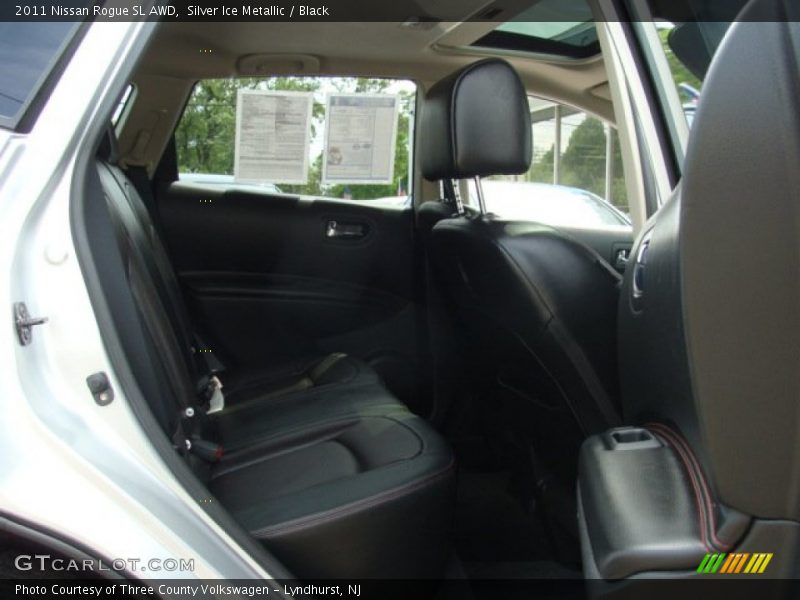 Silver Ice Metallic / Black 2011 Nissan Rogue SL AWD