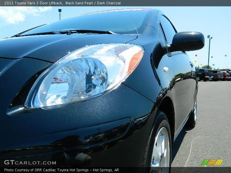 Black Sand Pearl / Dark Charcoal 2011 Toyota Yaris 3 Door Liftback
