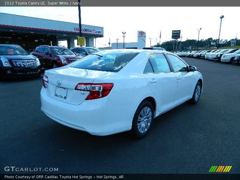 Super White / Ivory 2012 Toyota Camry LE