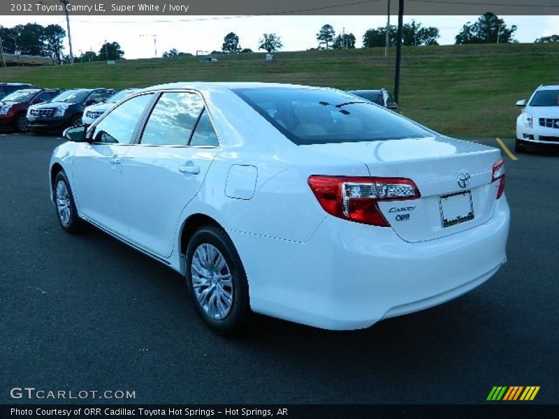 Super White / Ivory 2012 Toyota Camry LE