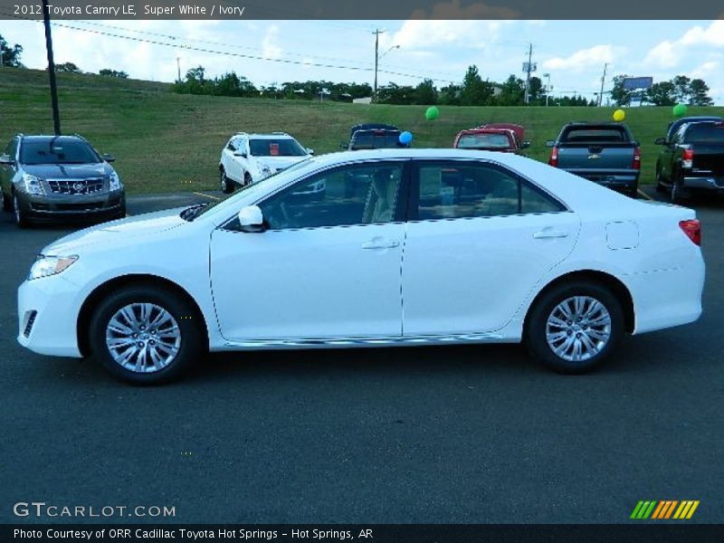 Super White / Ivory 2012 Toyota Camry LE