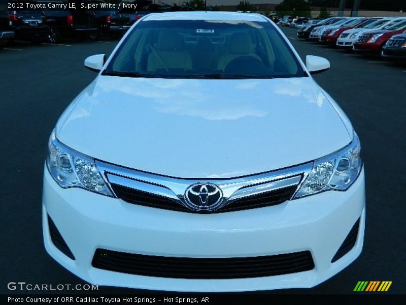 Super White / Ivory 2012 Toyota Camry LE
